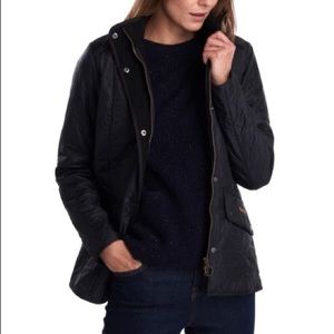 Barbour Cavalry Polarquilt Jacket in Black sz 8 US/12 UK
